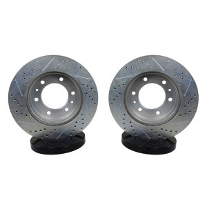 Hummer H3 Brake Rotors (2) - Front - Baer Brakes - Claw Performance Rotors (Slot & Drilled) - `06-`10 Hummer H3 Brake Rotors (2) - Front - Baer Brakes - Claw Performance Rotors (Slot & Drilled) - `06-`10